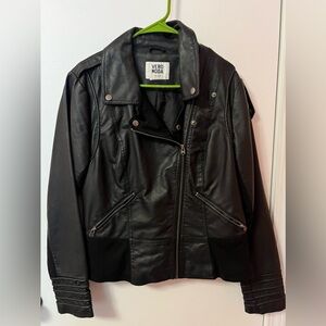 Black leather jacket